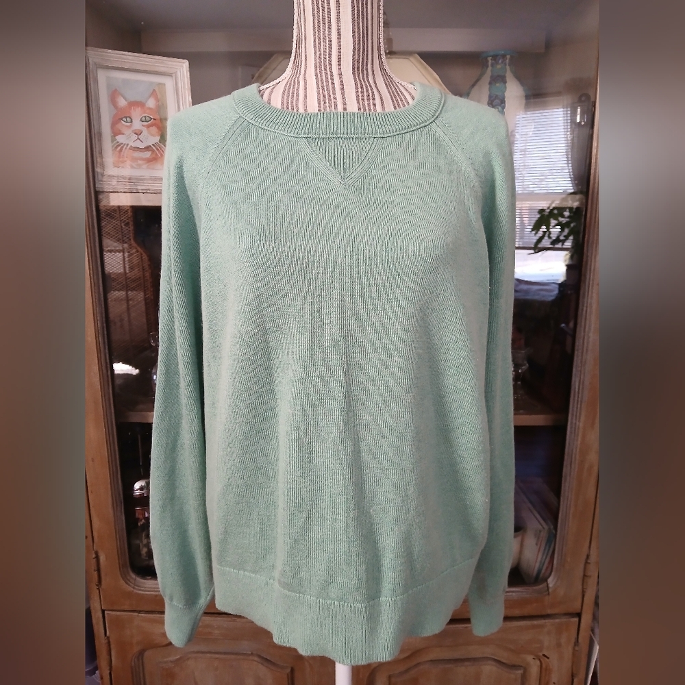 J. Crew Mineral Colored Cashmere Blend Sweatshirt - l